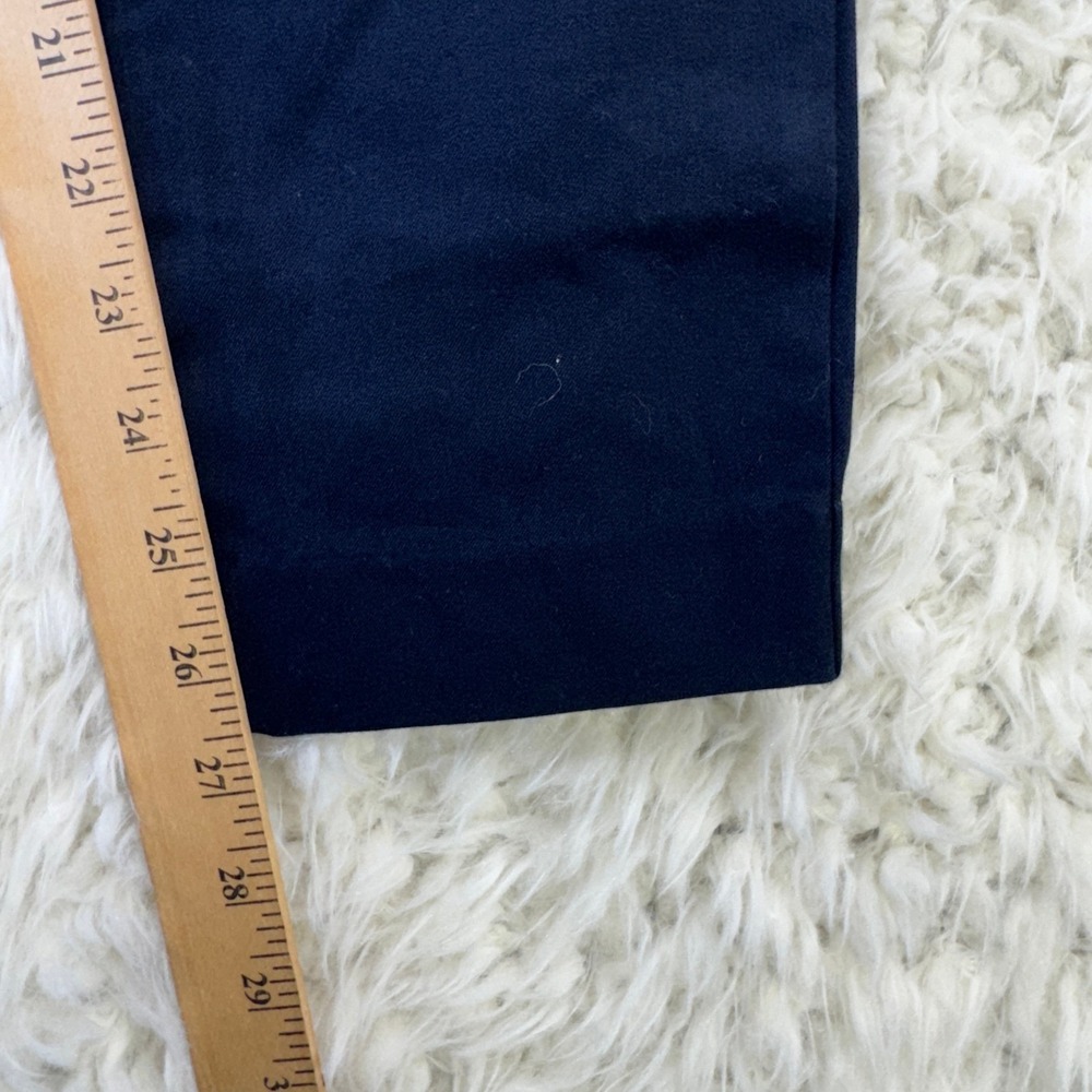 Old Navy Pixie High Rise Pants 6 Navy Blue Business Casual Professional Ankle - Picture 7 of 9